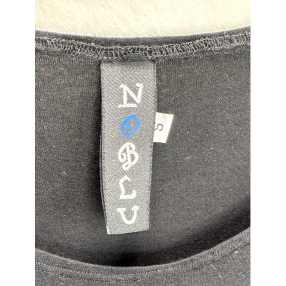 NOBLU Women's Lagenlook Black Balloon Hem Dress Size Small - Picture 5 of 8